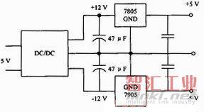 5 V變換至&plusmn;5 V電源電路