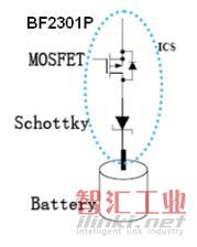 圖二. 分離PMOS和二極管