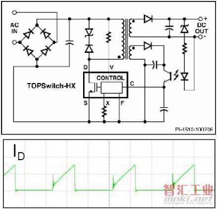 使用TOPSwitch-HX的標準反激式電路